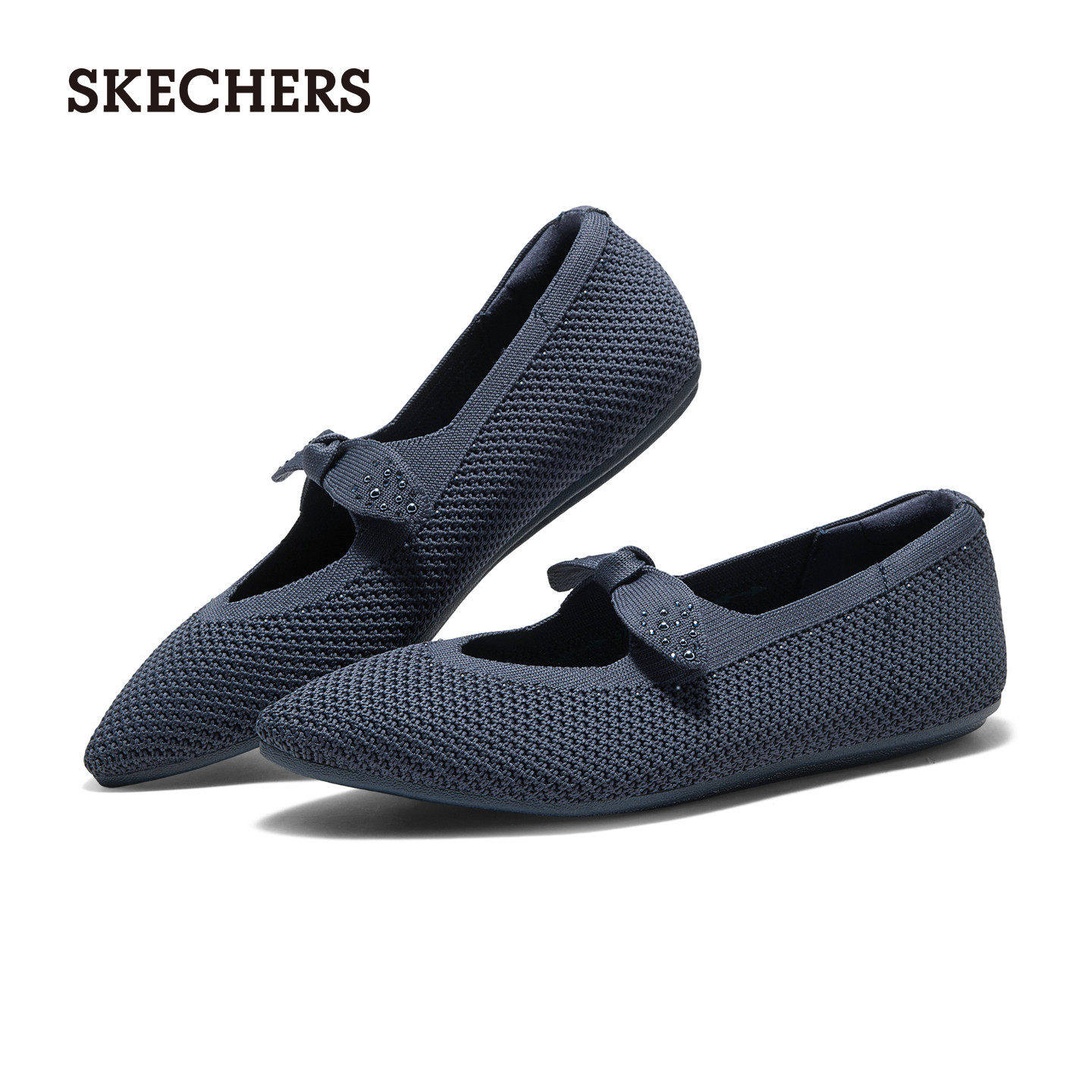 SKECHERS透气尖头玛丽珍