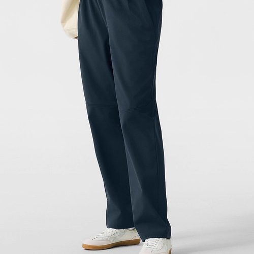 Skechers斯凯奇秋冬女士抗皱闪穿宽松直筒休闲舒适长裤P325W146