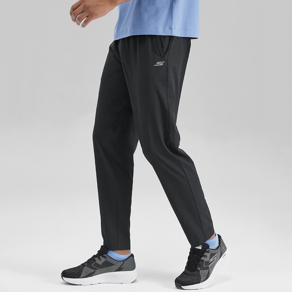 Skechers斯凯奇男士速干裤春夏新款柔软舒适健身运动长裤P223M065