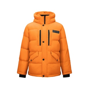 连帽羽绒外套L424M032 保暖舒适时尚 Skechers斯凯奇男士 秋冬新款