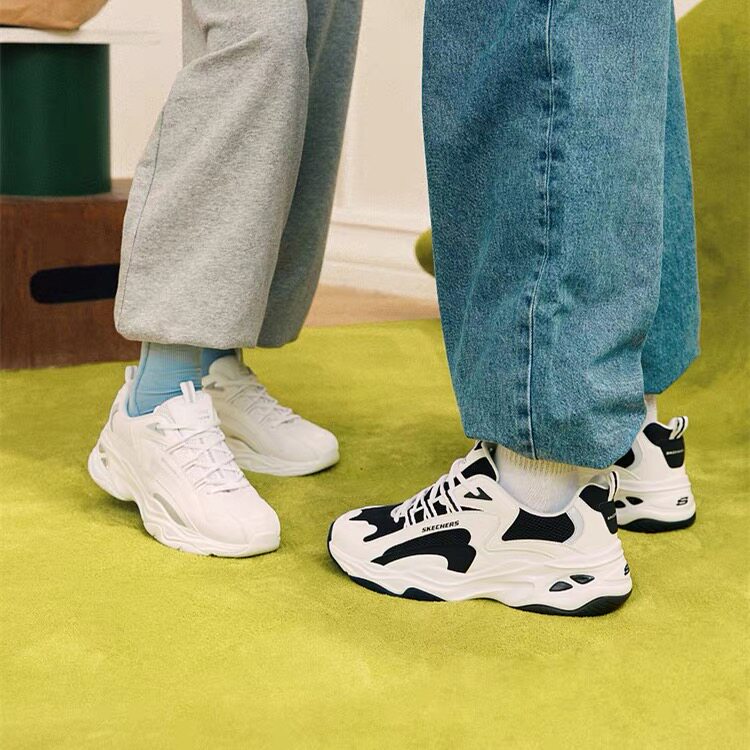 Skechers斯凯奇男女鞋149562新款轻便透气四代熊猫老爹鞋237408