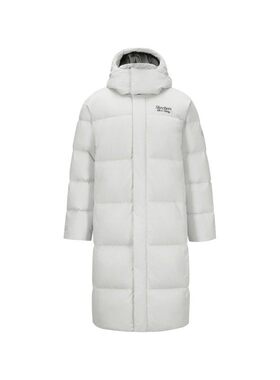 Skechers斯凯奇24年冬季男士轻盈保暖梭织长款羽绒外套L424M021