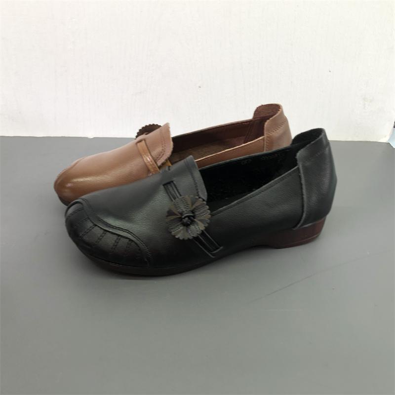 工厂直销清仓处理2025春款女鞋圆头平跟舒适软底防滑轻巧耐磨单鞋