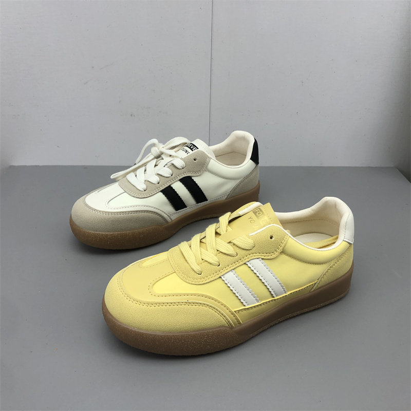 工厂直销2025秋款女鞋圆头平底韩版洋气休闲鞋女鞋德训鞋女鞋,女鞋,时尚休闲鞋,淘宝优惠券,粉丝福利购,淘宝优惠卷