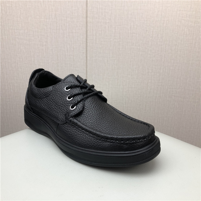 日常休闲透气真皮爸爸鞋男皮鞋