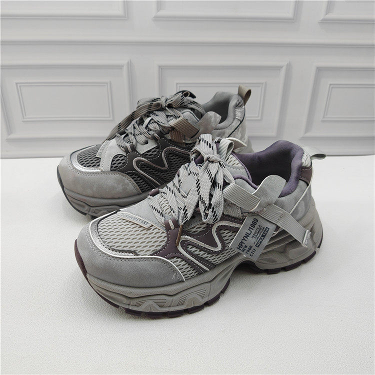 品牌撤柜2026春款厚底老爹鞋女系带增高运动鞋透气百搭舒适休闲鞋,女鞋,时尚休闲鞋,淘宝优惠券,粉丝福利购,淘宝优惠卷