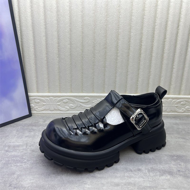 品牌撤柜2026春款厚底玛丽珍鞋女圆头一字扣带松糕底防滑时尚单鞋