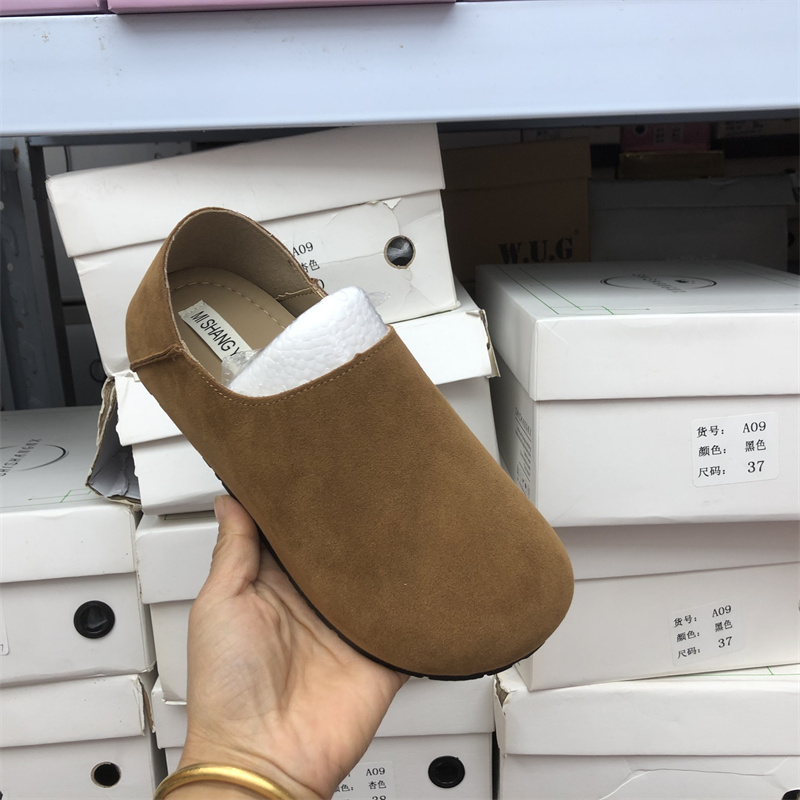 2025韩版圆头平底勃肯鞋