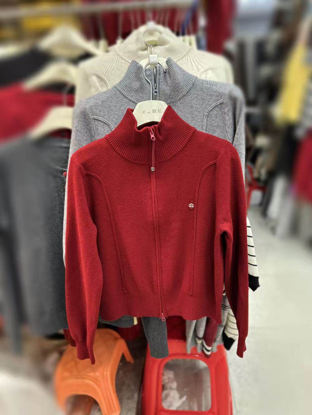 双拉链高领纯色长袖针织开衫女2025冬季新款时尚百搭减龄软糯毛衣,女装/女士精品,毛针织衫,淘宝优惠券,粉丝福利购,淘宝优惠卷