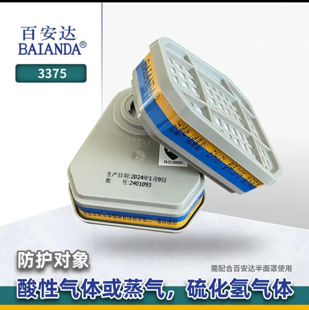 BATANDA防毒口罩滤芯硫化氢防护图片