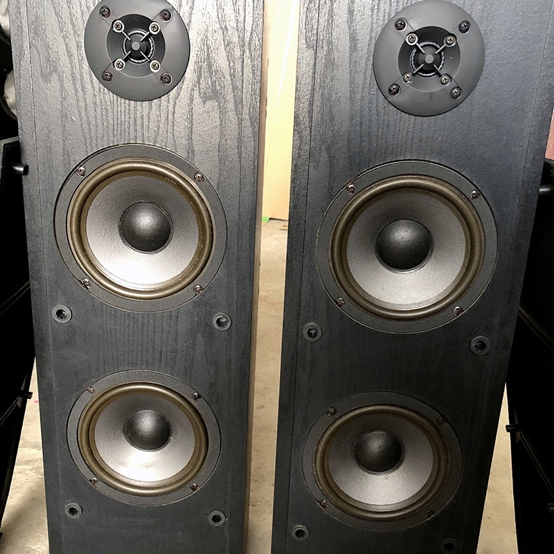 二手原装进口美国剧院之声Altec Lansing 96发烧双6.5寸落地音箱