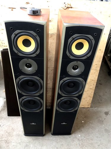 二手原装丹麦宝Denmark Pro发烧落地音箱3分频家用无源HIFI音响