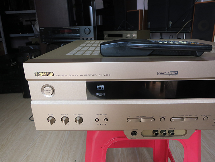 二手原装进口雅马哈RX-V420 家用5.1DTS功放机同轴光纤音响可蓝牙