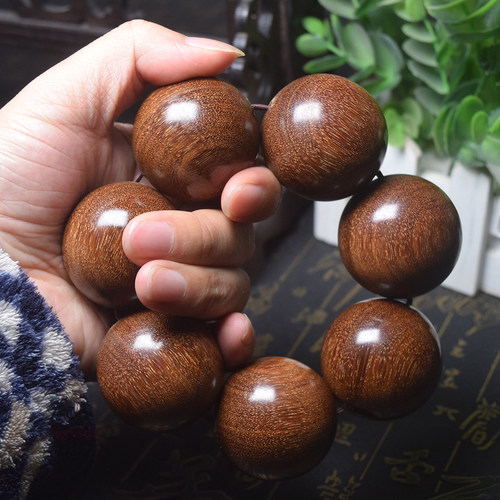 紫檀暴满金星超大颗手串4.0*7颗