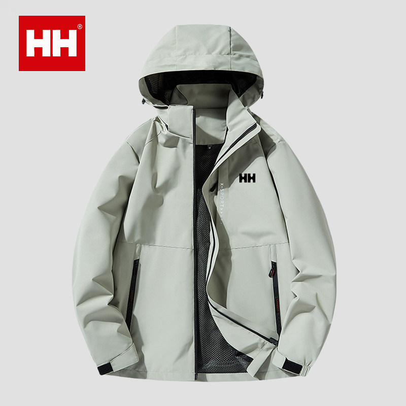 官方正品HH夹克外套男春秋季2025新款春装防风防水休闲情侣冲锋衣