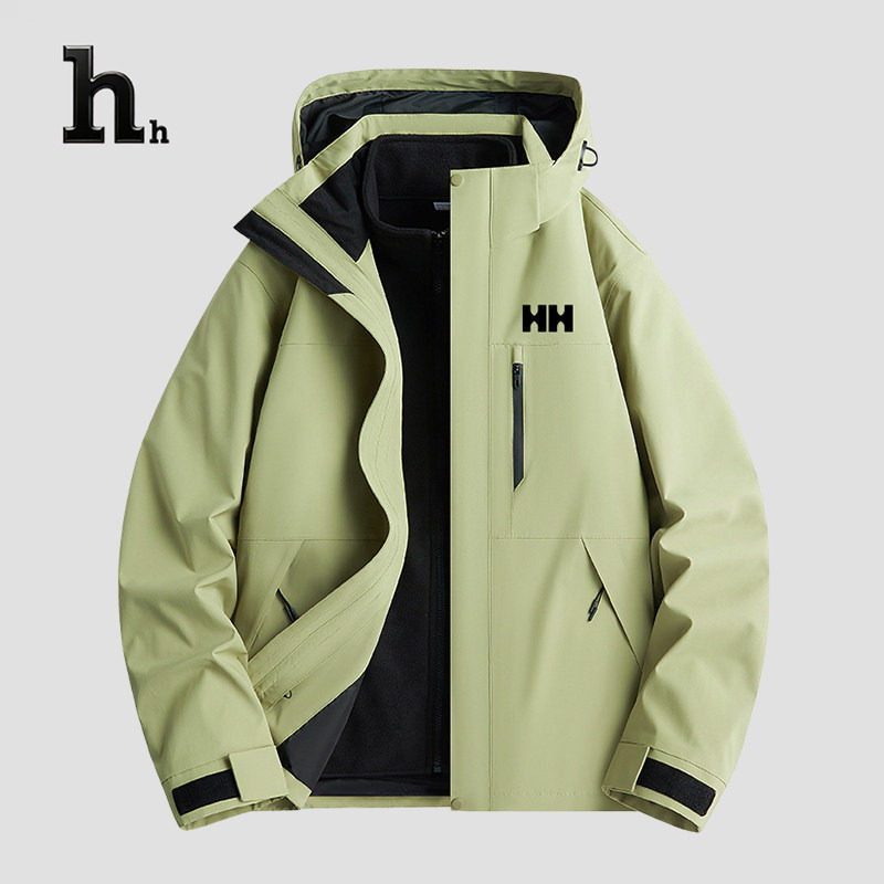 正品HH冲锋衣三合一男女冬装两件套可拆卸防风防水滑雪工作服