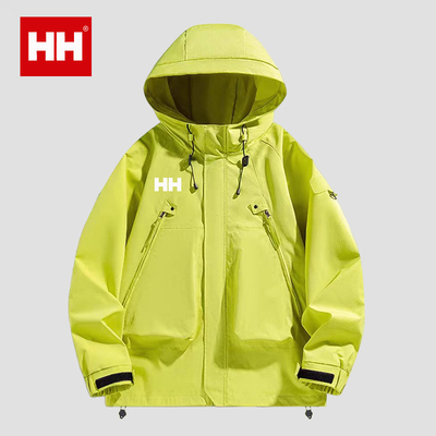官方正品HH冲锋衣外套男女春秋款户外防风防水工装夹克美式登山服