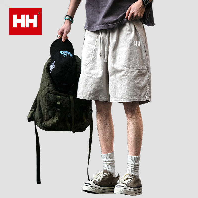 官方正品HH美式复古水洗做旧工装短裤男夏季薄款防盗口袋五分中裤,男装,短裤,淘宝优惠券,粉丝福利购,淘宝优惠卷