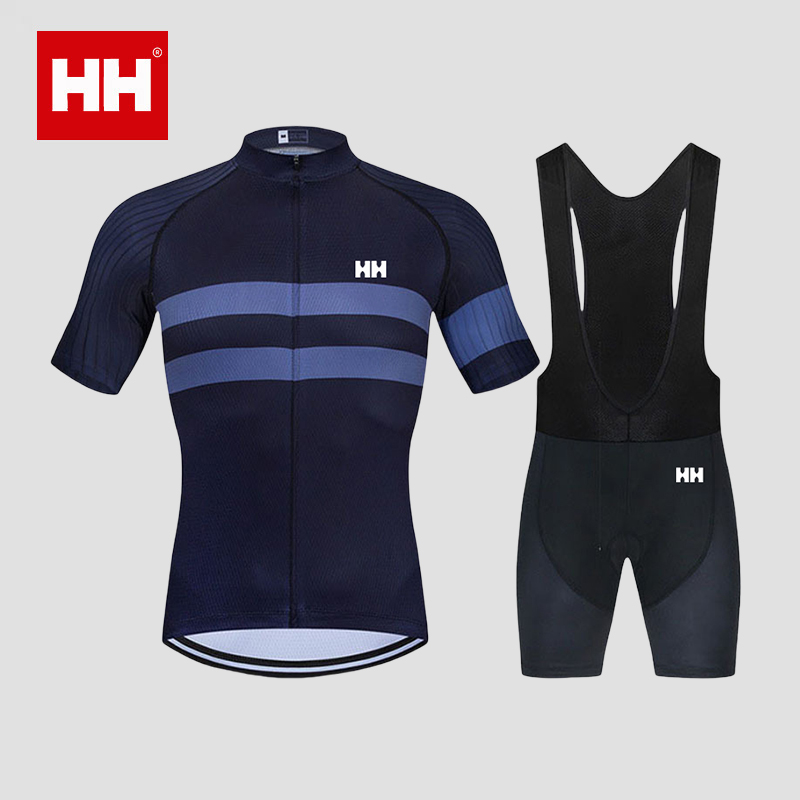 官方正品HH夏季户外骑行服男士短袖套装吸汗自行车公路车骑行衣服