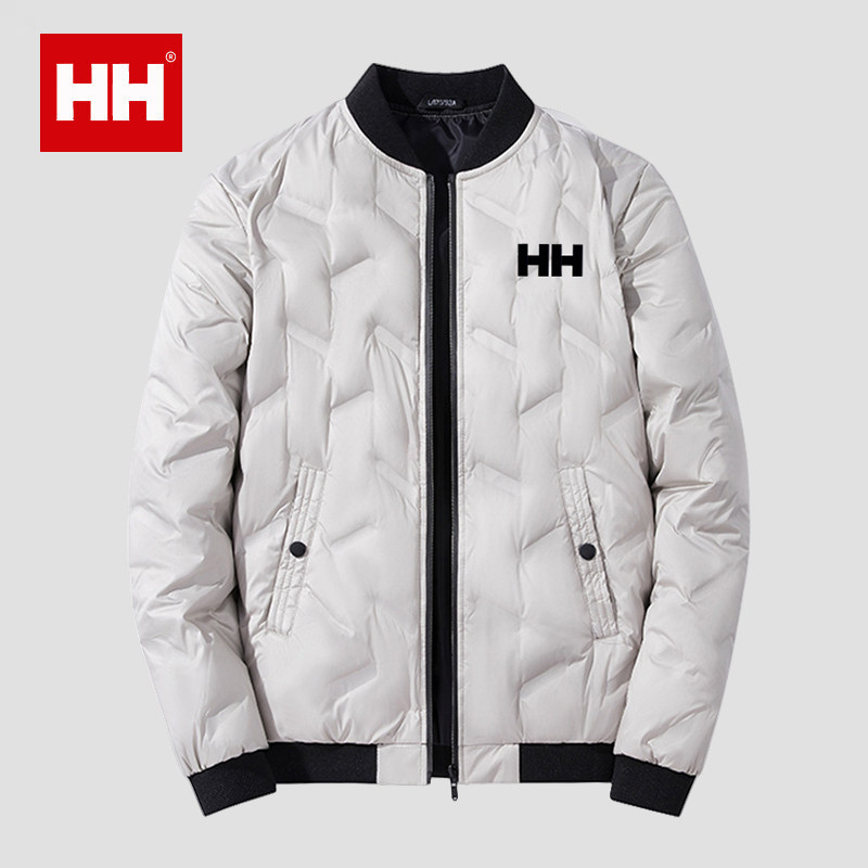 官方正品HH羽绒服男士冬季潮流短款鸭绒加厚修身帅气外套男装冬装