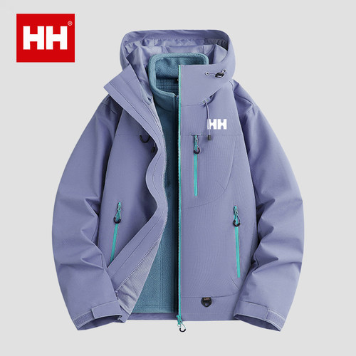 官方正品HH冲锋衣女2025新款秋冬三合一防风防水户外爬山穿搭外套