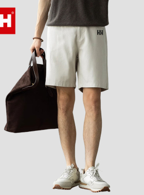 正品HH复古水洗纯色直筒牛仔短裤男夏季舒适纯棉时尚工装中裤