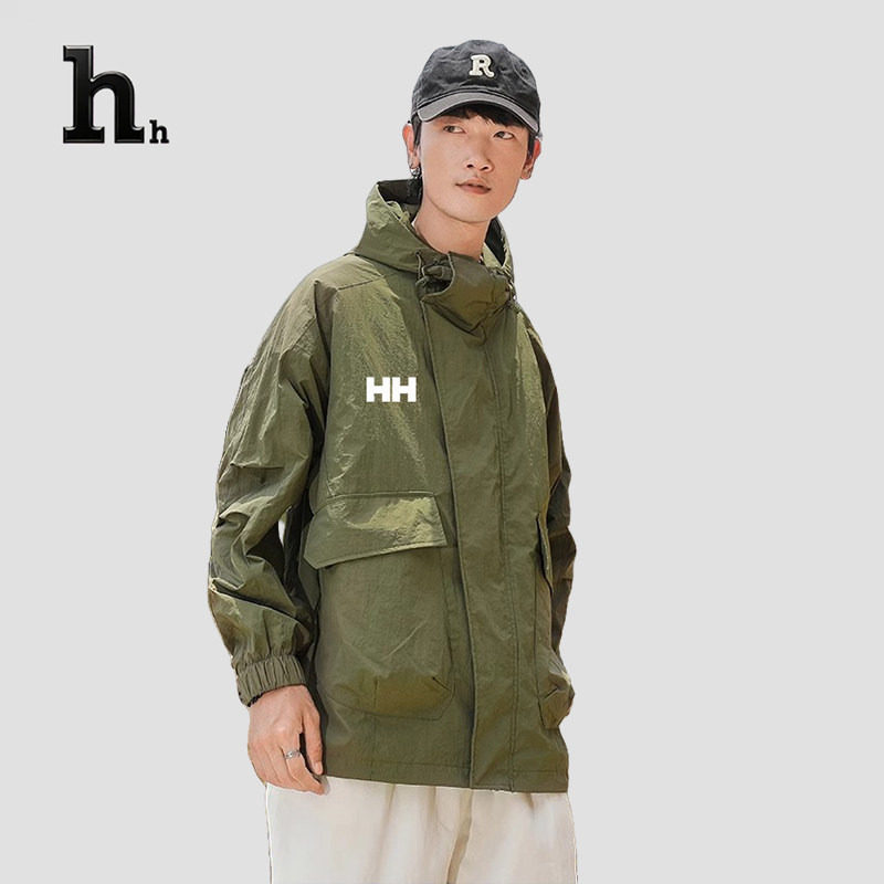 官方正品HH防晒风衣情侣夏季连帽外套男女运动工装薄款防晒冲锋衣