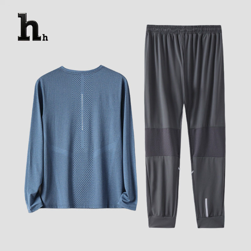 官方正品HH运动套装男士春秋新款速干篮球足球训练服宽松休闲长裤
