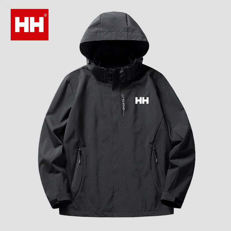 官方正品HH冲锋衣户外薄款夹克外套男女防风防水春秋季登山服连帽