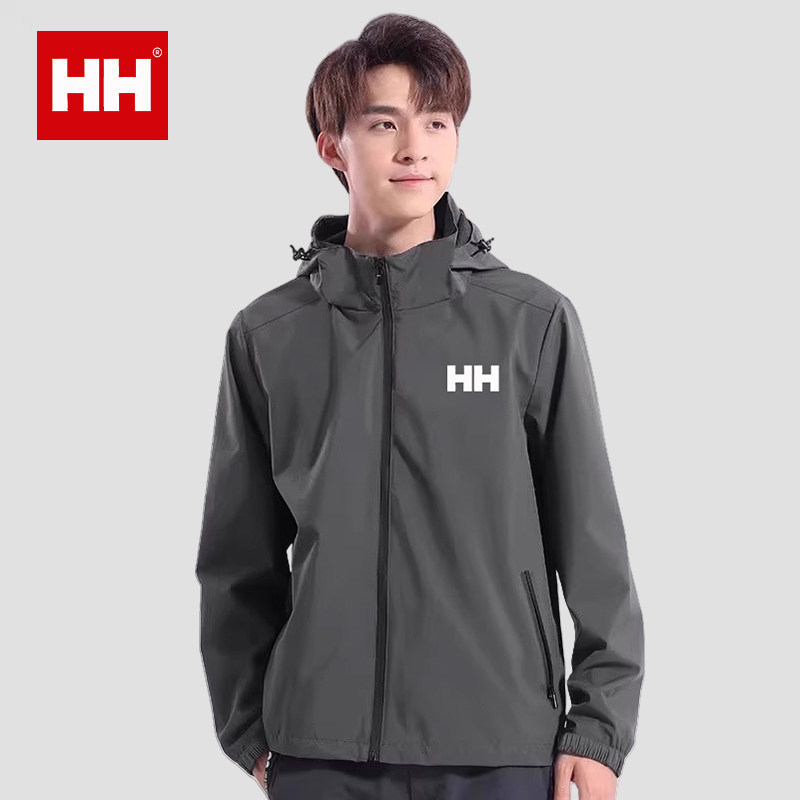 官方正品HH冲锋衣男防风防雨运动风衣防水外套秋冬季骑行夹克卫衣