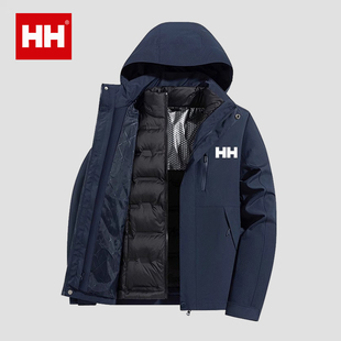 外套情侣滑雪服加厚保暖冲锋衣 冬季 官方正品 HH羽绒服男女2024新款