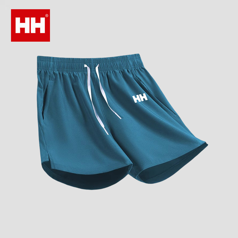 正品HH运动短裤男夏季跑步速干三分裤健身冰丝薄款宽松训练裤