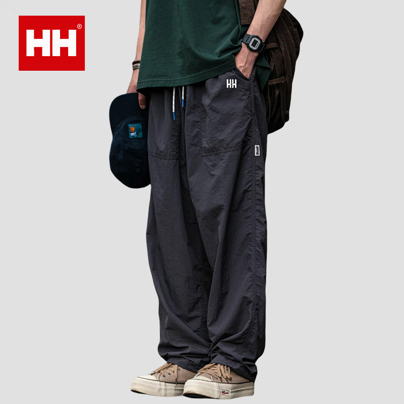 官方正品HH美式高街阔腿工装裤男女夏季新款伞兵裤嘻哈街舞休闲裤,男装,休闲裤,淘宝优惠券,粉丝福利购,淘宝优惠卷