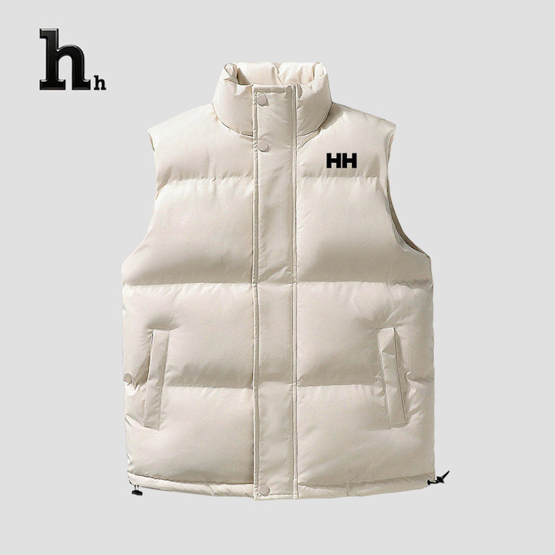 正品HH纯色羽绒棉马甲男女秋冬加厚保暖坎肩马夹背心棉服外套