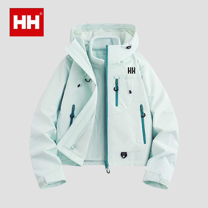 官方正品HH硬壳冲锋衣男女25秋冬户外登山服防风防水运动防晒外套