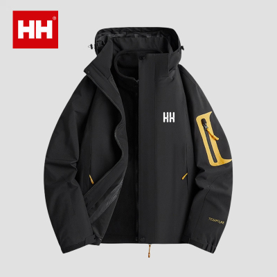 官方正品HH冲锋衣男女外套三合一可拆卸防风防水秋冬加绒登山服