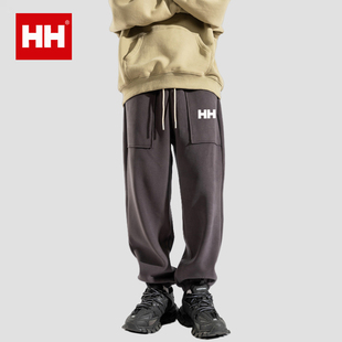 官方正品HH防风裤男款秋冬运动束脚裤休闲长裤子加绒加厚保暖卫裤