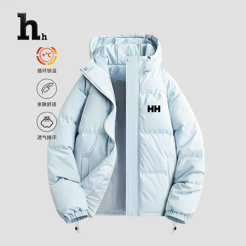 正品HH棉服女款2025新款冬季小个子棉衣外套加绒加厚短款棉袄