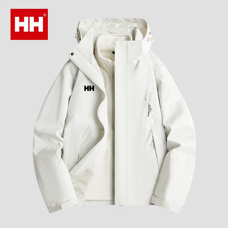 官方正品HH冲锋衣男女款三合一可拆卸防风防水2025新款春秋冬外套