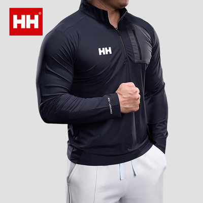 官方正品HHHH 25夏新男女款凉感透气商务立领防晒衣半拉链运动服