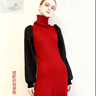 馨鑫秀 新款可拆卸手臂套长款夹丝棉袖套假袖子秋冬罗口护袖