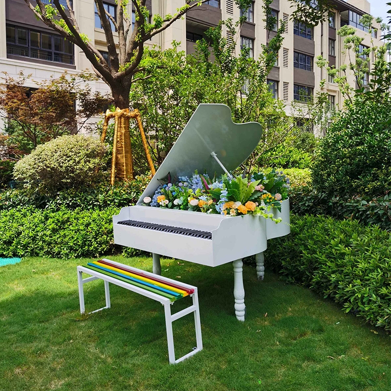 户外园林景观仿真钢琴模型摆件