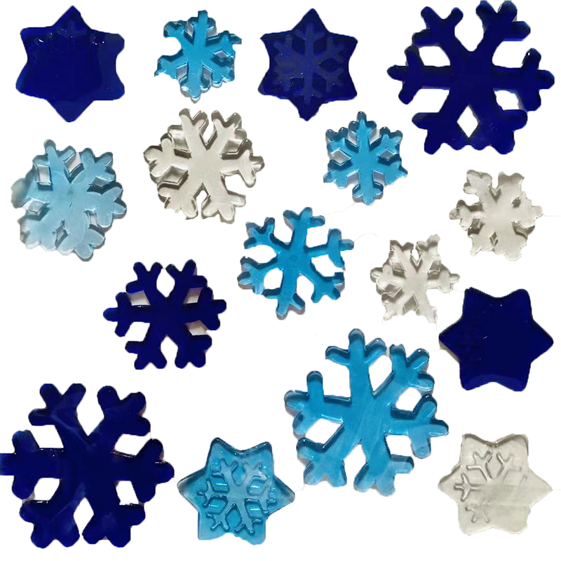 可移除无胶防水圣诞节雪花瓷砖贴