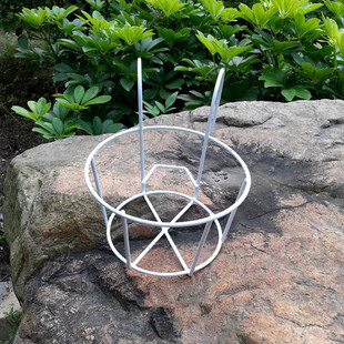 圆型植物花盆架 栏杆花架护栏悬挂绿萝花架盆栽加粗花架 阳台花架