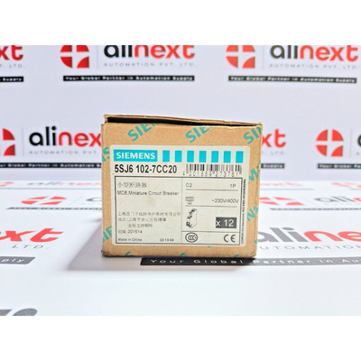 批量 12 件 西门子 Sentron MCB 5SJ6 102-7CC20