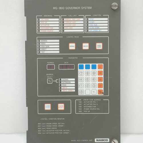 Unit Di Controllo Nabco MCG MG800 Pannello Frontale Governat