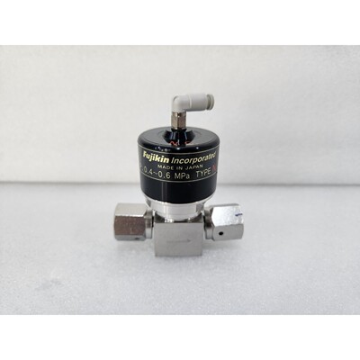 FUJIKIN DIAPHRAGM VALVE O.P. 0.4 ~ 0.6 Mpa C.NO.095131 保修