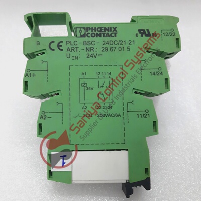 Phoenix Contact PLCBSC24DC2121 Relay With Socket Base 296119