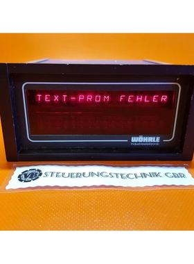 W?HRLE Bedienpanel / Textanzeige Type: ANKA 1