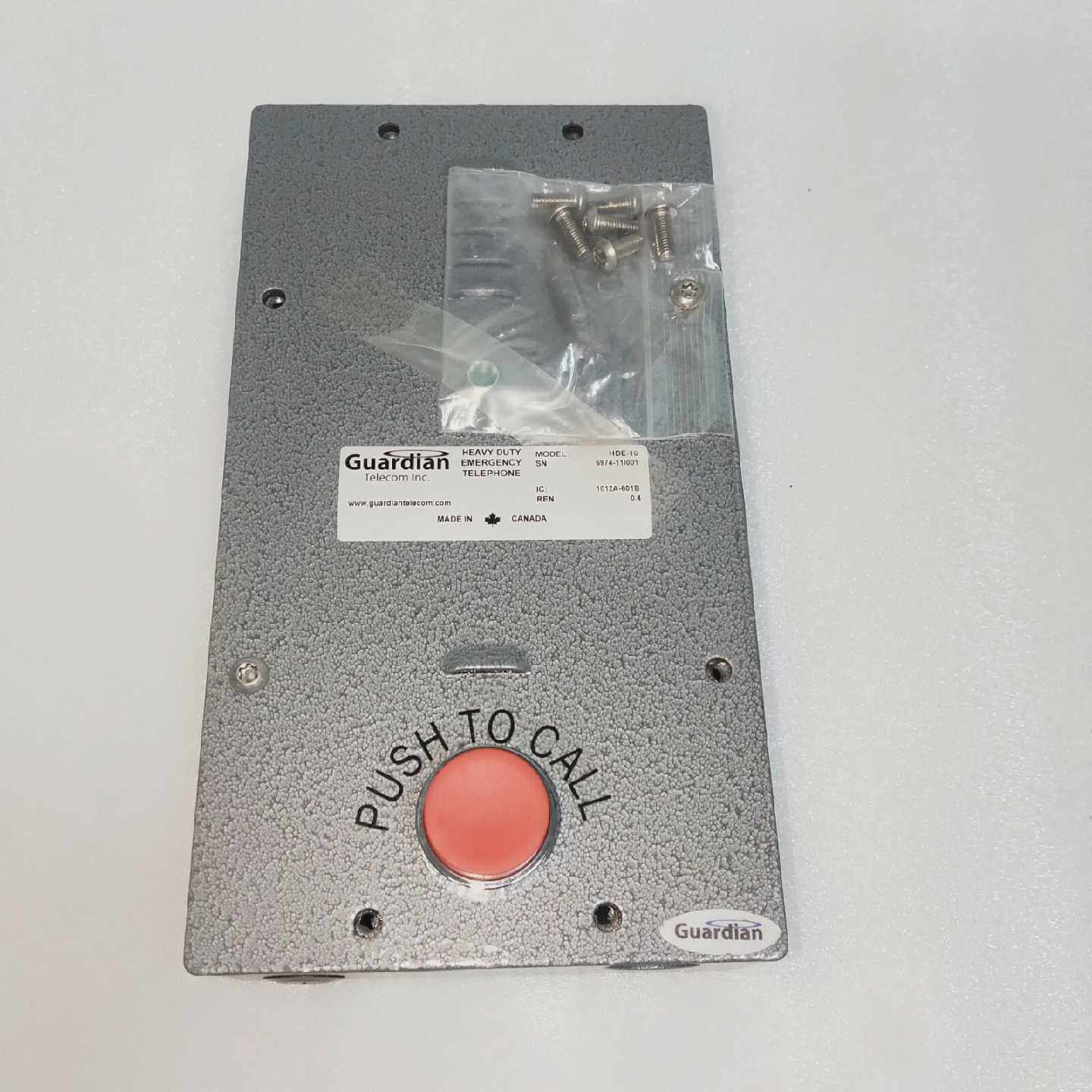 GUARDIAN HEAVY DUTY EMERGENCY TELEPHONE HDE10